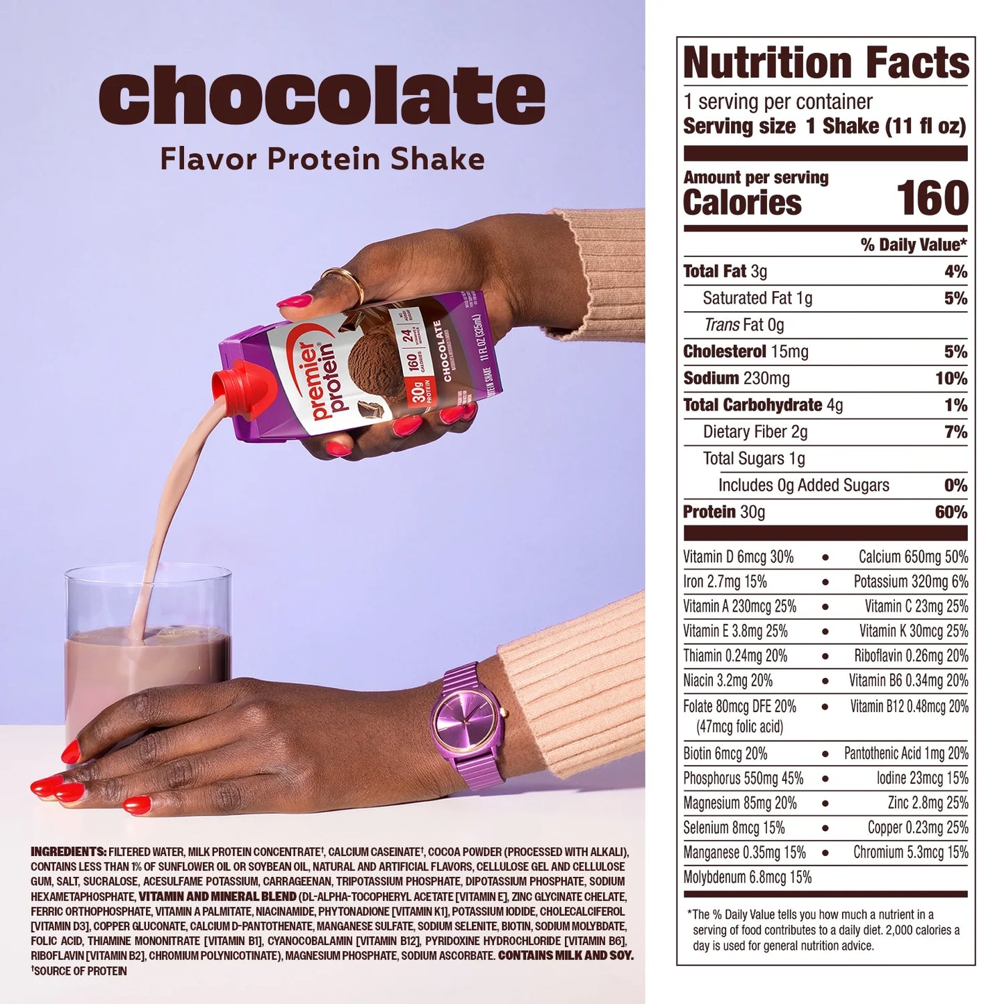 Shake, Chocolate, 30G Protein, 11 Fl Oz, 12 Ct