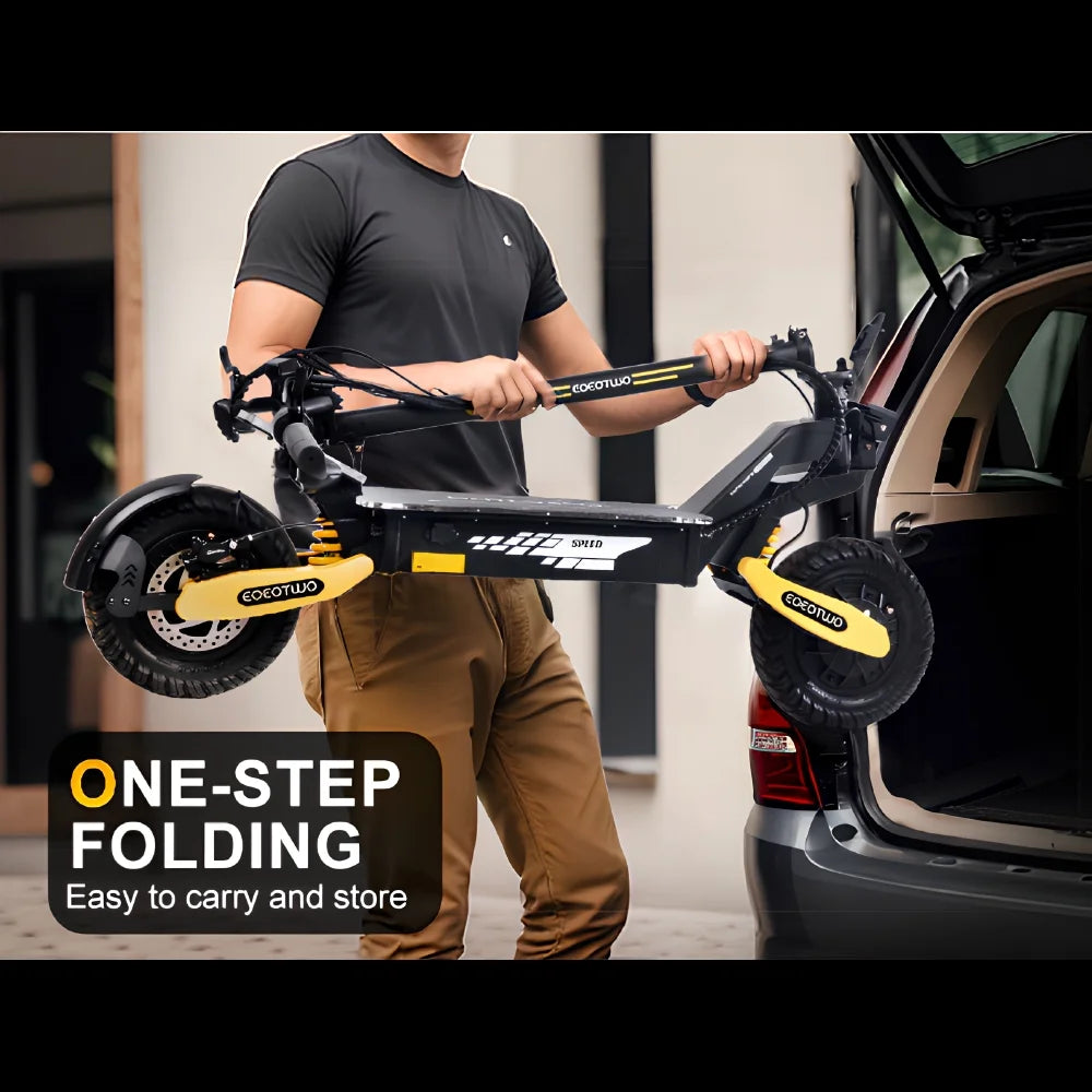 Folding Electric Scooter for Adults, 1200W Motor Fast E-Scooter, up to 30MPH Top Speed & 25Miles Long Range, 48V 13AH,11" Off-Road Tires Escooter, 330Lbs MAX Load