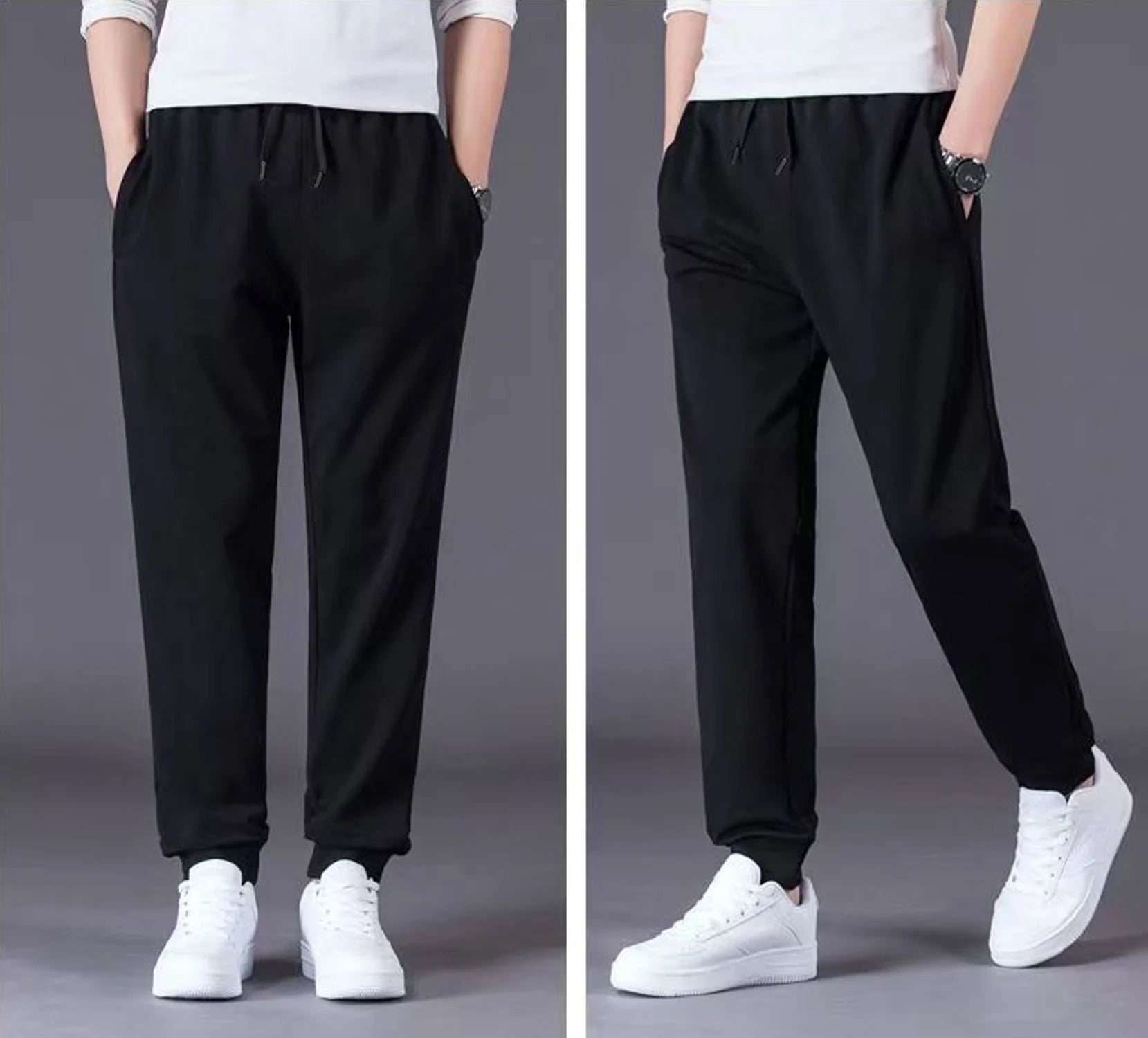 3 Pack Men'S Active Athletic Casual Jogger Running Sweatpants Workout Gym Pants with Pockets