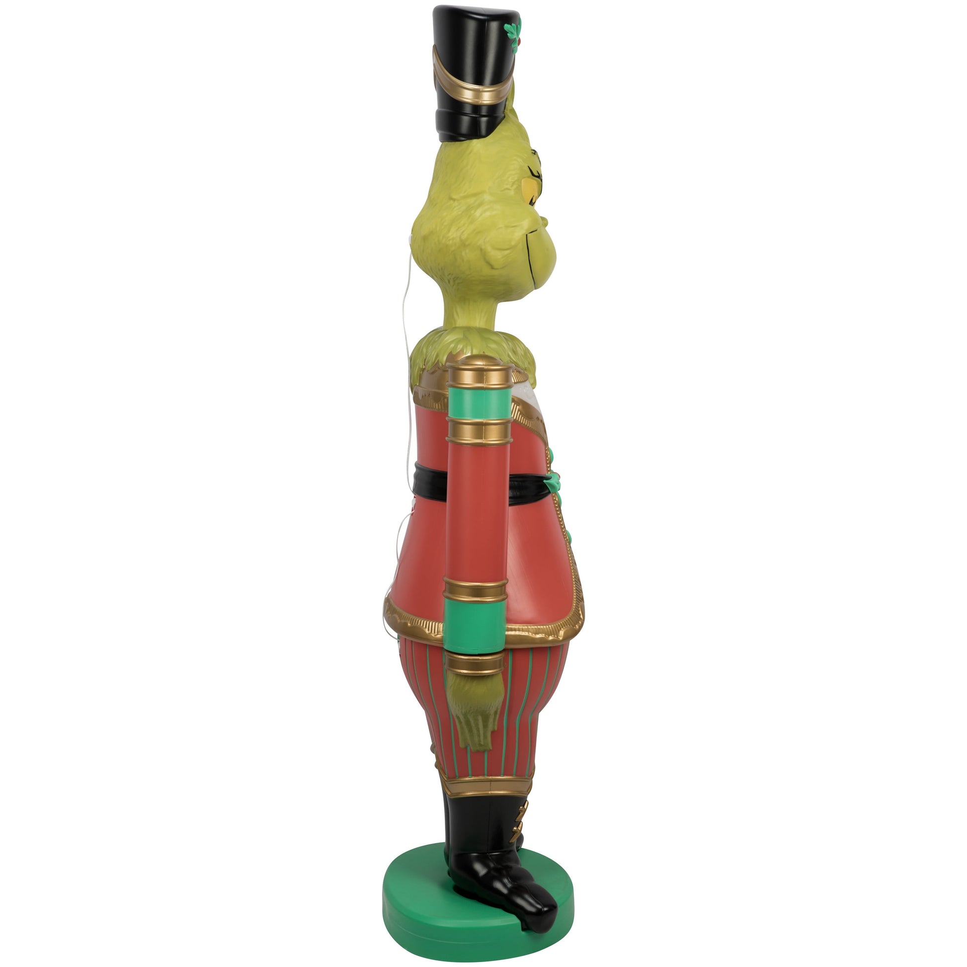 Giant Christmas Nutcracker LED Blow Mold Outdoor Decor, 22.04" X 15.94" X 72.04", 18.6 Lb